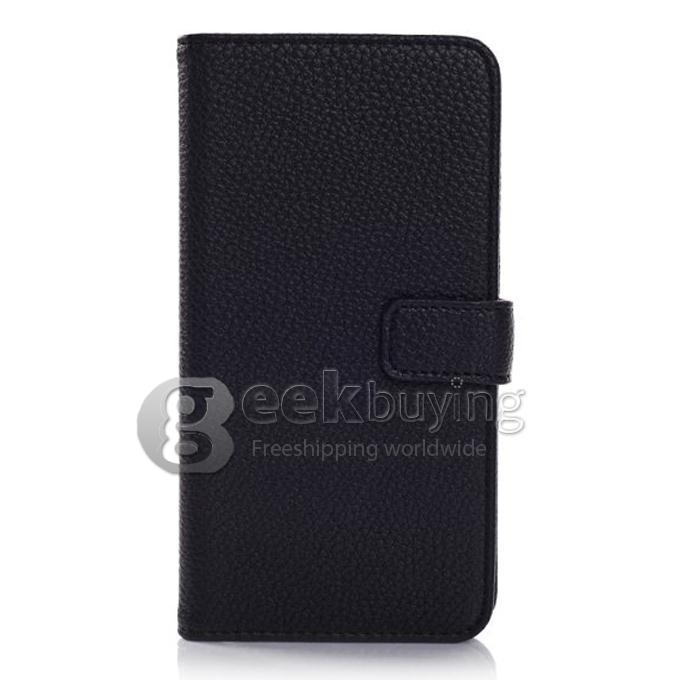 New Flip PU Leather Smart Cover Stand Wallet Case for Samsung Galaxy S5 i9600 - Black