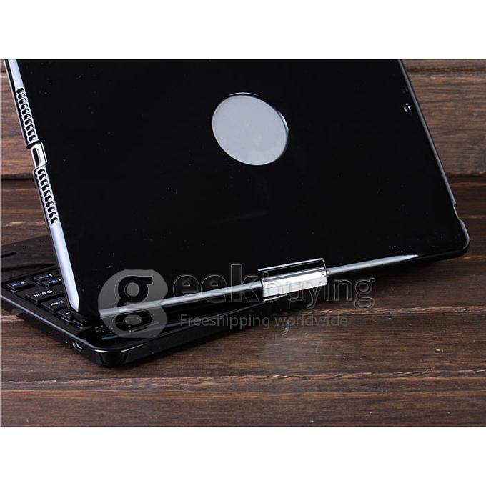 Z66 360 Swivel Rotating Stand Case Cover + Bluetooth Keyboard for iPad Air/iPad 5 - Black