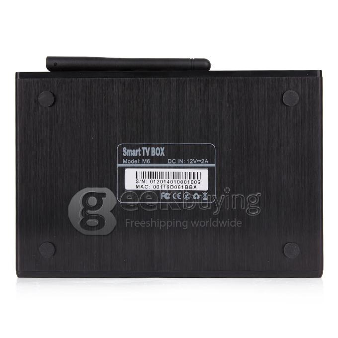 M6 Android 4.2 TV BOX AML8726-MX Dual Core Cortex A9 1G/8G XBMC Built-in WIFI and External Antenna