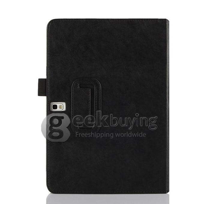 Luxury Handle Card Leather Case Cover for Samsung Galaxy Tab Pro 10.1/T520 - Black