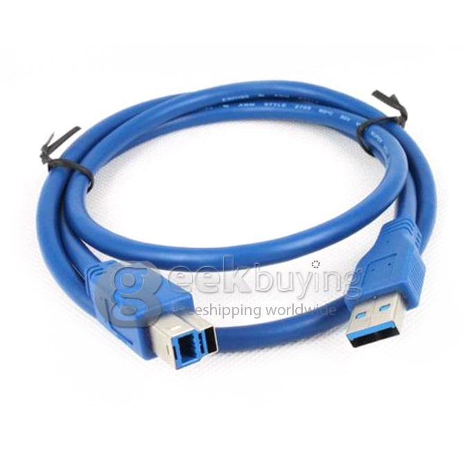 3M USB 3.0 High Speed Connection Cable A Male to B Male - Blue