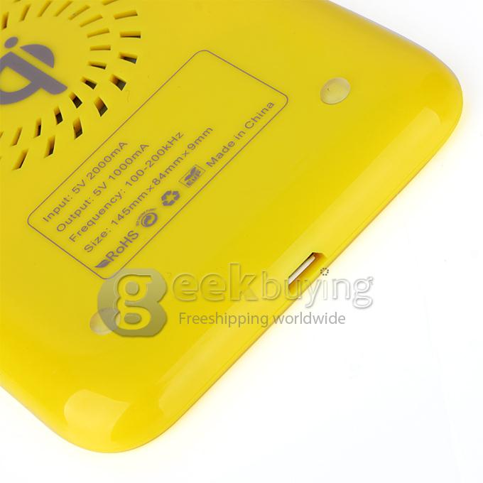 X5 Wireless Charger Support QI standard with Vent for Cell phone Mobile Phone - White