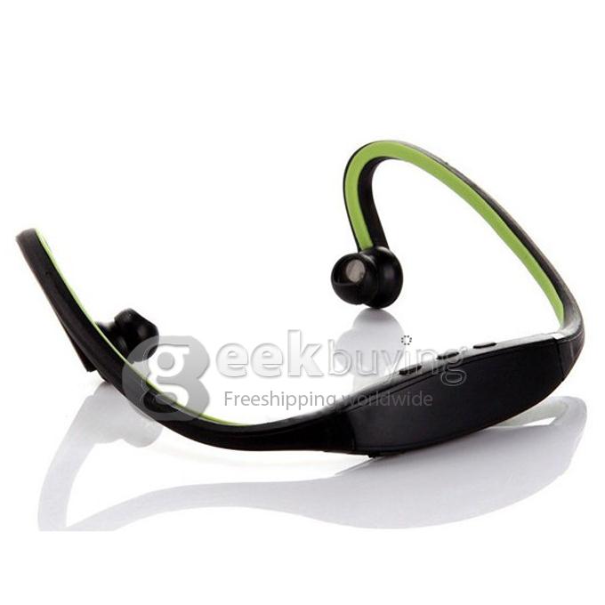 Sports Wireless Bluetooth 3.0 Headset Stereo Hands Free Back-Headphone for iPhone 5/4 Galaxy S5 i9600 -Green
