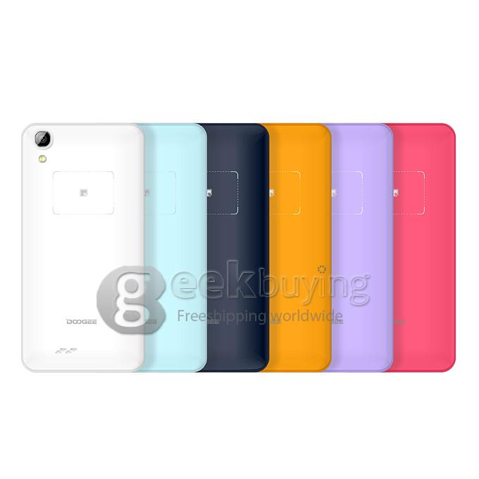 Doogee Valencia DG800 MTK6582 Quad Core 1.3GHz 4.5 Inch Android 4.4 OS Smartphone 1GB RAM 8GB ROM IPS QHD Screen 13.0MP 3G GPS OTG OTA Back Touch White