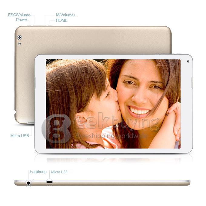 Teclast P19HD Intel Z2580 2.0GHz 10.1 inch Tablet PC Android 4.2 Dual Core IPS Capacitive Touch Screen 1920*1200 2GB/16GB Golden