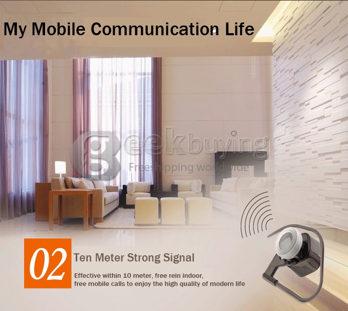 ROMAN R6250 Smallest Wireless Bluetooth 3.0 Monaural Headset Headphones Earphones For iPhone Samsung - Gray