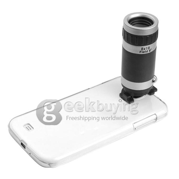 New 8X Optical Zoom Phone Telescope Lens Case Cover Kit for Samsung Galaxy S5 i9600