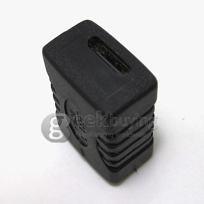 HDMI Extend Adapter Converter Mini HDMI Female to Mini HDMI Female 180 Degree for HDTV/Home Theater/DVD Player - Black