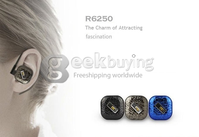 ROMAN R6250 Smallest Wireless Bluetooth 3.0 Monaural Headset Headphones Earphones For iPhone Samsung - Gray