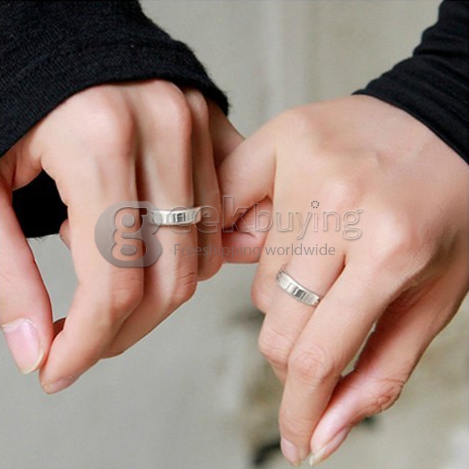 Fashion Silver Love Forever Finger Ring for Women - 7 Size