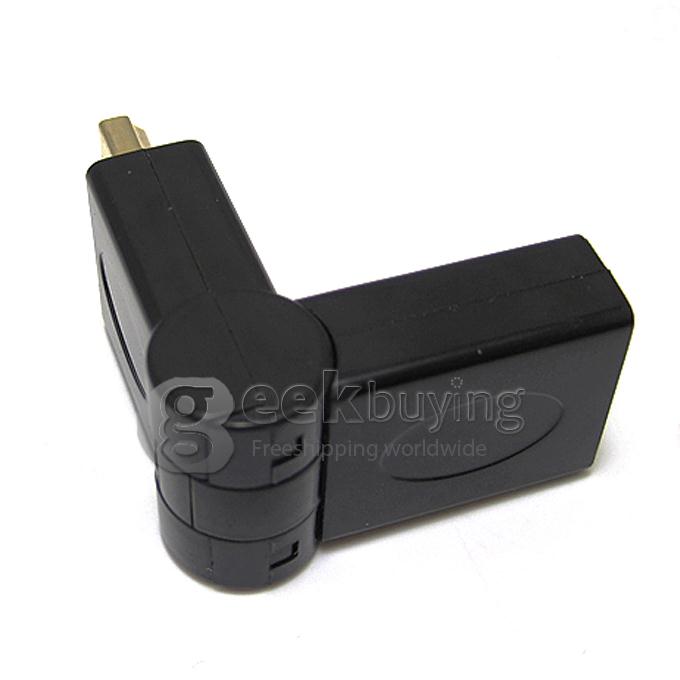 HDMI Extend Adapter Converter HDMI Male to HDMI Female 180 Degree Rotating for HDTV/Home Theater/DVD Player/HDMI Devices Black