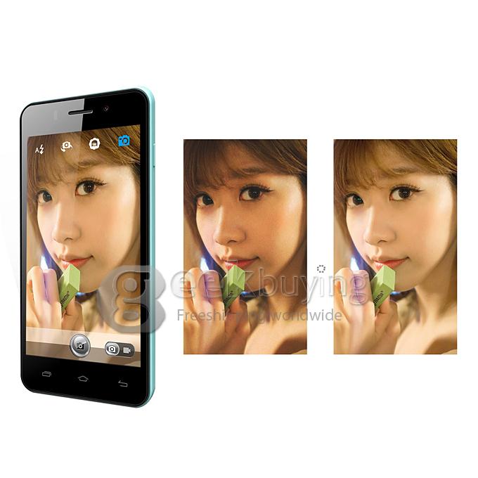 Doogee Valencia DG800 MTK6582 Quad Core 1.3GHz 4.5 Inch Android 4.4 OS Smartphone 1GB RAM 8GB ROM IPS QHD Screen 13.0MP 3G GPS OTG OTA Back Touch White