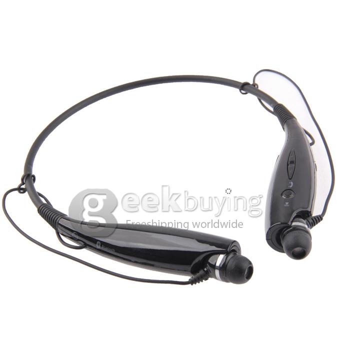 New Sport Neckband Headset In-ear Wireless Bluetooth 2.1+EDR Stereo Earphone Headsets - Black