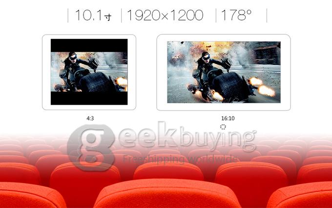 Teclast P19HD Intel Z2580 2.0GHz 10.1 inch Tablet PC Android 4.2 Dual Core IPS Capacitive Touch Screen 1920*1200 2GB/16GB Golden