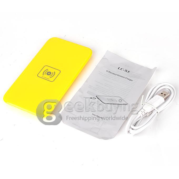 X5 Wireless Charger Support QI standard with Vent for Cell phone Mobile Phone - White