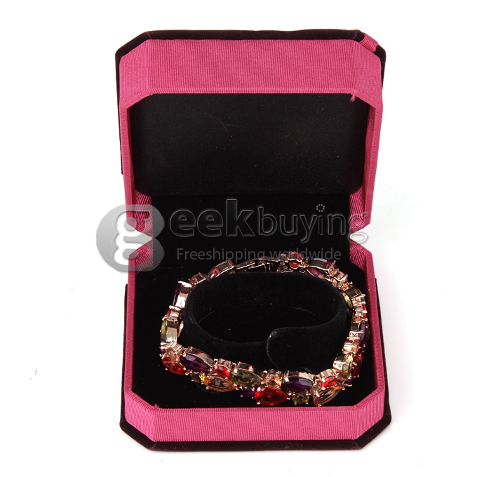 Trendy Metallic Sparkly Rhinestone Bracelet Wrist Decor Jewelry for Women Lady