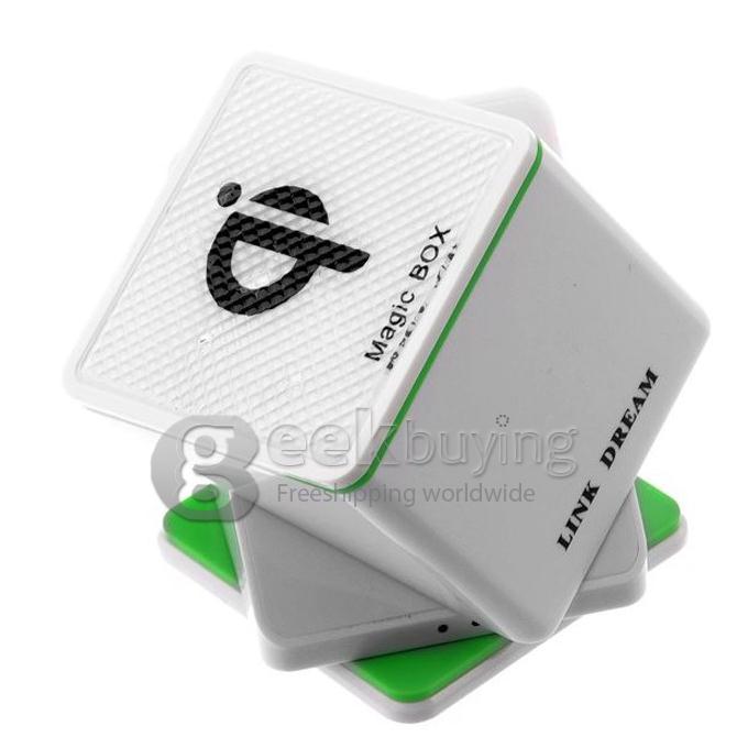Magic Cube Car Qi Standard Wireless Charger Transmitter Charging Pad Car Wireless Charging For i9600 s5 iphone5s -White