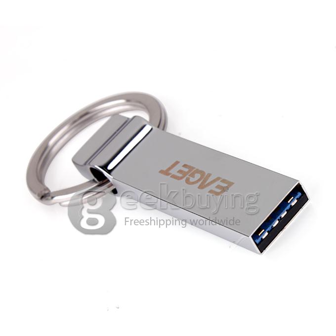 EAGET U90 Portable USB 3.0 64GB U Disk High Speed Mobile Flash Drives - Silver