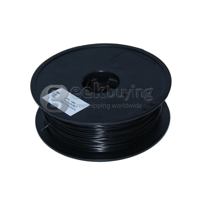 3D Printer Material PLA Filaments Consumables 1.75mm 1kg Plastic Cable - Black