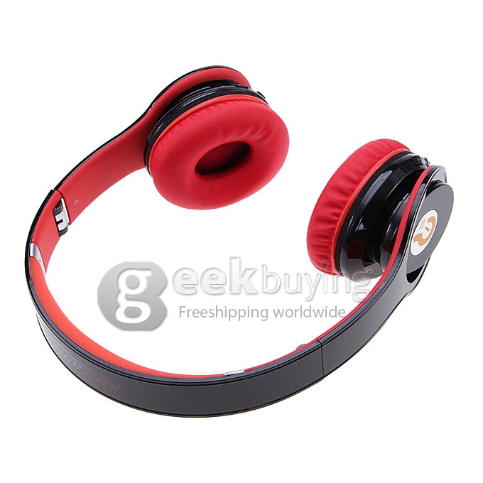 Syllable G15 Folding Design Wireless Bluetooth V2.0 Stereo Headphones with Mic Black + Red
