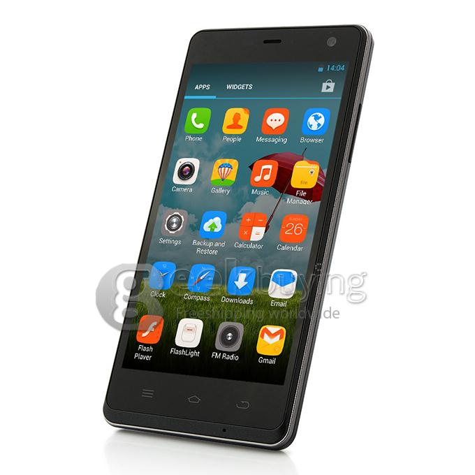 THL Ultrathin 4400 5.0inch MTK6582 1.3GHz Quad core Smartphone IPS HD Screen 1GB 4GB 13.0MP Android 4.2 4400mAh OTG Miracast - Black