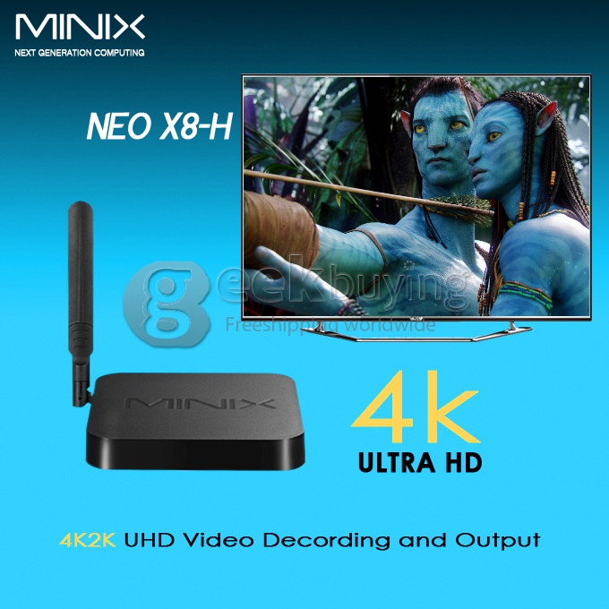 Bundle Deal MINIX NEO X8-H (X8H) Amlogic S802-H Quad Core Google Android 4.4 TV BOX + Tronsmart TSM01 English Version Air Mouse & Keyboard