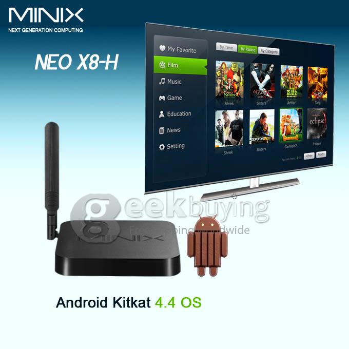 MINIX NEO X8-H Amlogic S802-H Android 4.4.2 TV BOX 2G/16G Dual Band WIFI 2.4G/5.8G XBMC