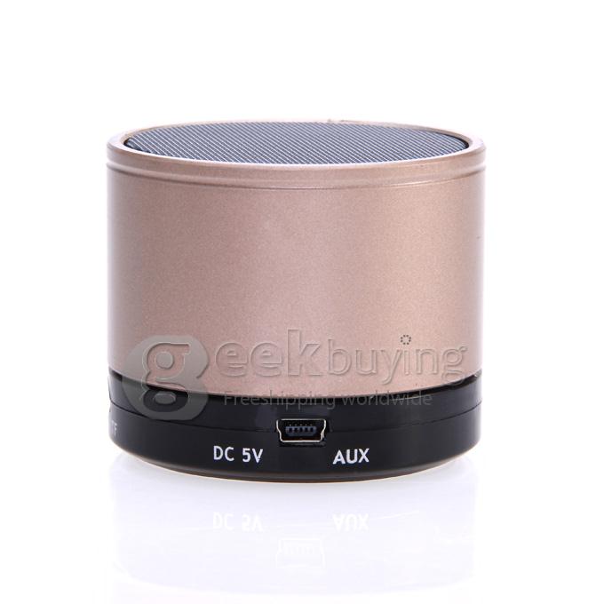 Wireless Portable Mini Bluetooth Speaker for Smart Phone MP3 PAD with Mic - Brown