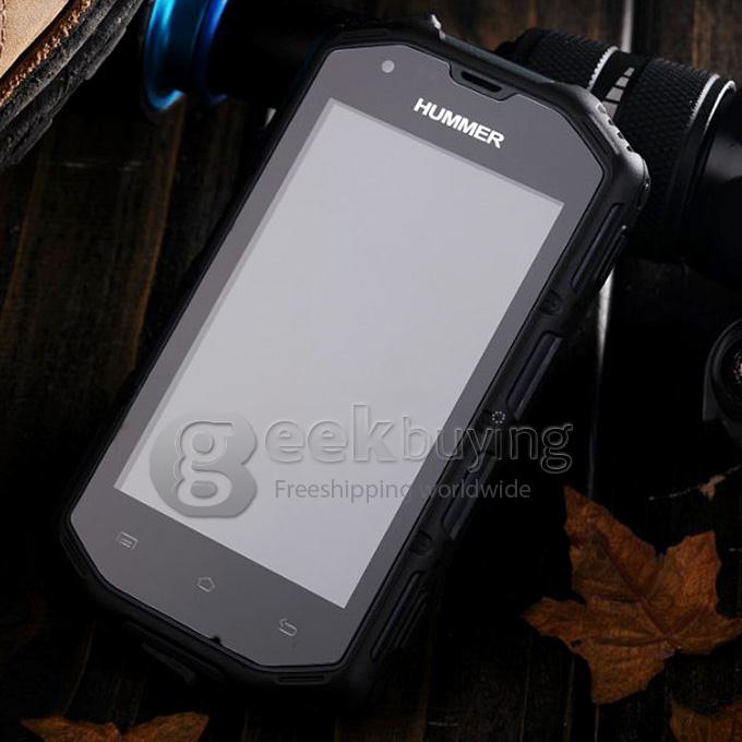 Hummer H5 Waterproof Ip67 phone 4inch IPS screen android 4.2 512MB+4GB dual core MTK6572A dual cardwith 3G phone-Grey