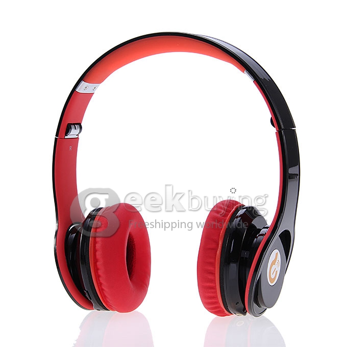 Syllable G15 Folding Design Wireless Bluetooth V2.0 Stereo Headphones with Mic Black + Red