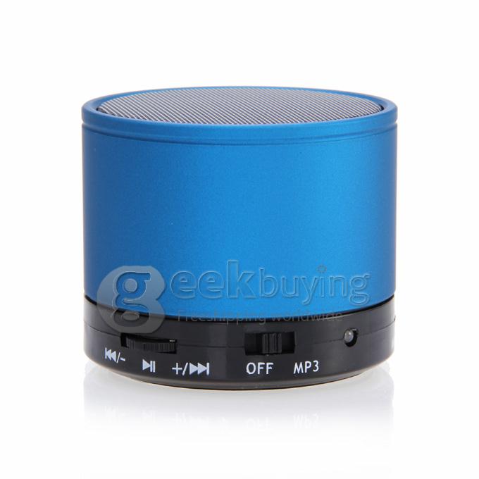 Wireless Portable Mini Bluetooth Speaker for Smart Phone MP3 PAD with Mic - Blue