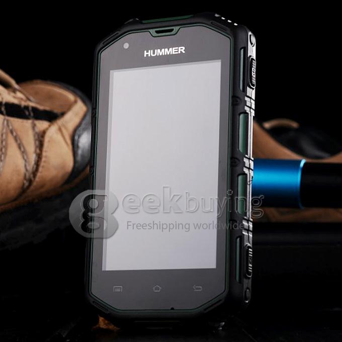 Hummer H5 Waterproof Ip67 phone 4inch IPS screen android 4.2 512MB+4GB dual core MTK6572A dual cardwith 3G phone-Grey