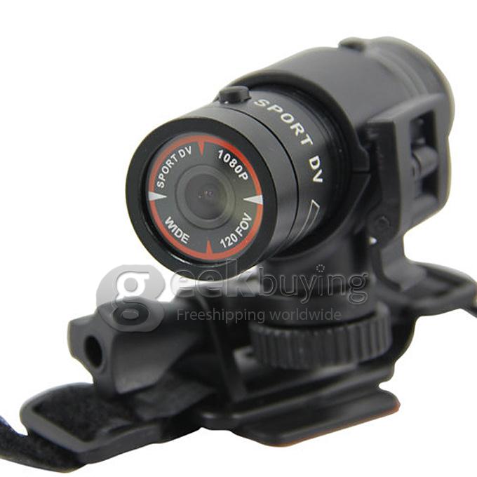 F9 Multifunctional Weatherproof 5.0 MP HD 1080p H.264 Mini Sports DV Action Camcorder Helmet DVR with 3 Mounting Accessories