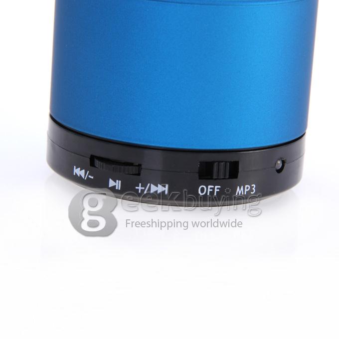 Wireless Portable Mini Bluetooth Speaker for Smart Phone MP3 PAD with Mic - Blue