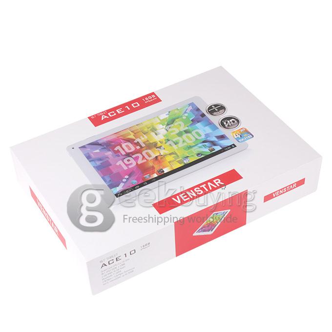 Venstar ACE 10 RK3188 1.6GHz 10.1 inch Tablet PC Android 4.2 Quad Core IPS Capacitive Touch Screen 1920*1200 2+16G White