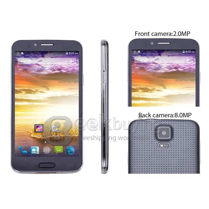 JIAKE JK3/JK-720 MTK6592 Octa Core 1.7GHz 5.0 Inch Android 4.4 OS Smartphone 1GB RAM 8GB ROM 8.0MP 2.0MP 3G GPS - Black