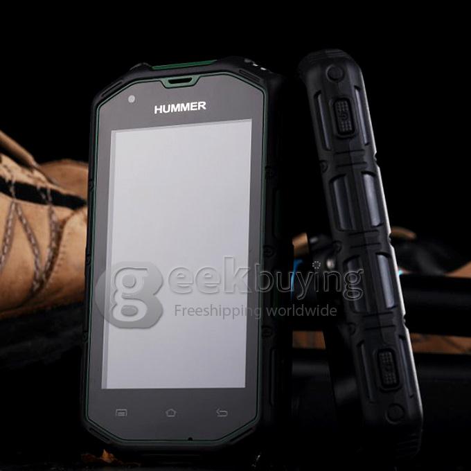 Hummer H5 Waterproof Ip67 phone 4inch IPS screen android 4.2 512MB+4GB dual core MTK6572A dual cardwith 3G phone-Grey