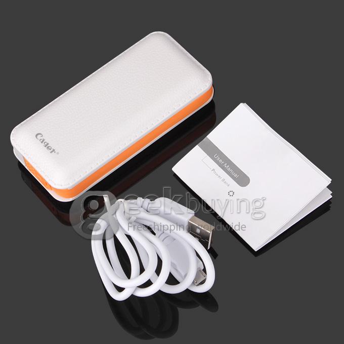 Cager B069 5000mAh Power Bank for iPhone6 Plus, iPad, Cellphones, MP3, MP4 (Output DC 5V 1.5A)