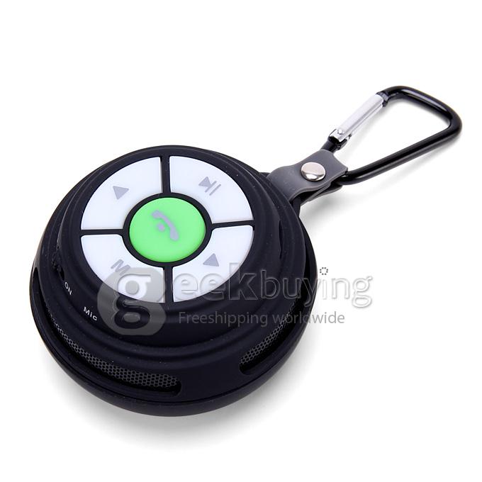 Portable Wirless Bluetooth Sport Speaker with Chain for Hiking Bicycling Camping - Black
