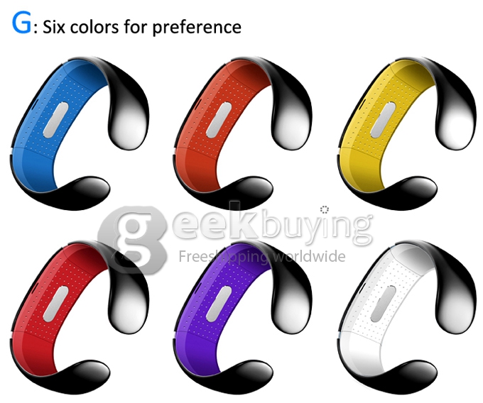 L12S OLED Bluetooth 3.0 Bracelet Wrist Watch Design for IOS iPhone Samsung and Android Smart Phone -Yellow