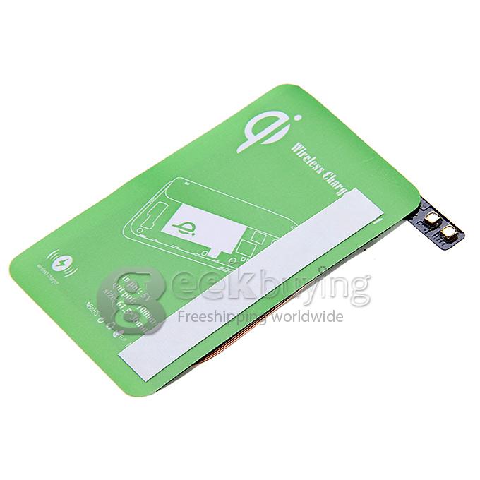 Qi Standard Wireless Charging Receiver Pad for Samsung Galaxy S5 I9600 - Green