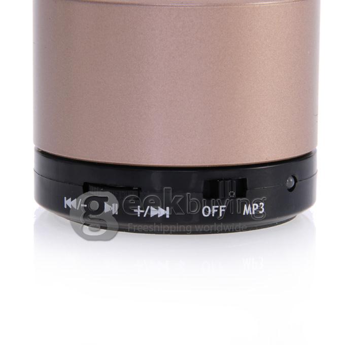 Wireless Portable Mini Bluetooth Speaker for Smart Phone MP3 PAD with Mic - Brown