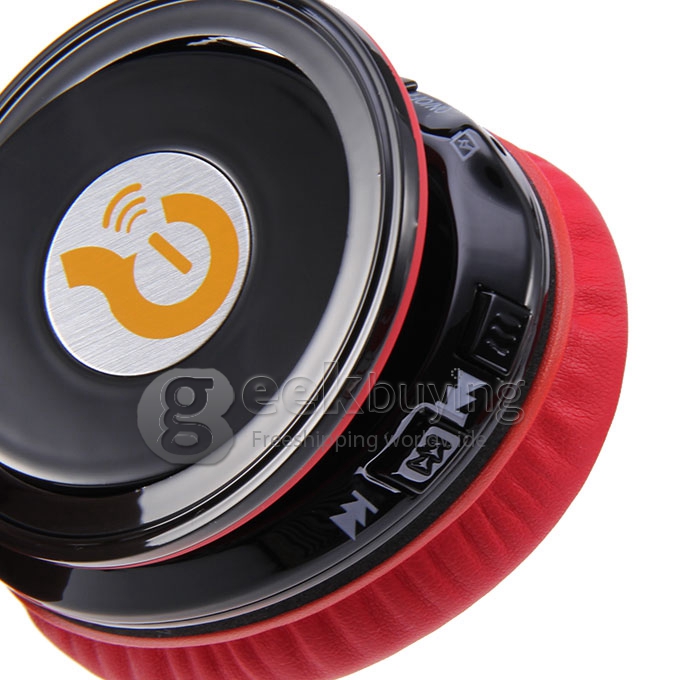 Syllable G15 Folding Design Wireless Bluetooth V2.0 Stereo Headphones with Mic Black + Red