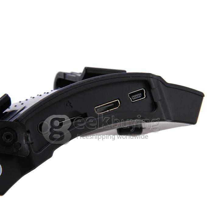 F29 5.0 Megapixels CMOS HD 720P Sports Camera Action DV Cap Mount Camcorder Weatherproof with LED Nightvision HDMI (Black)