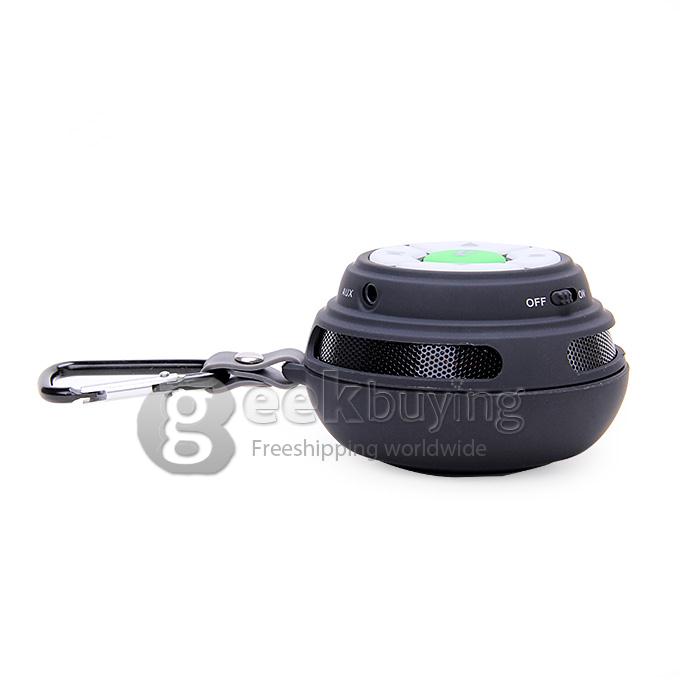 Portable Wirless Bluetooth Sport Speaker with Chain for Hiking Bicycling Camping - Black