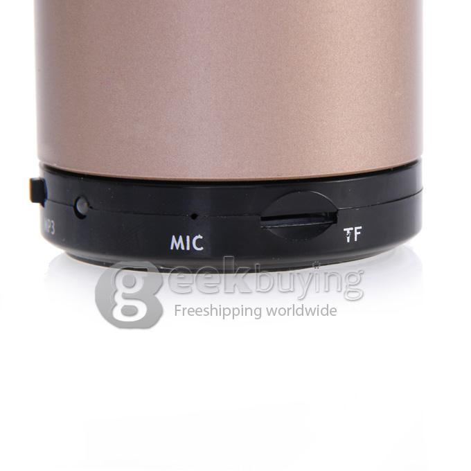 Wireless Portable Mini Bluetooth Speaker for Smart Phone MP3 PAD with Mic - Brown