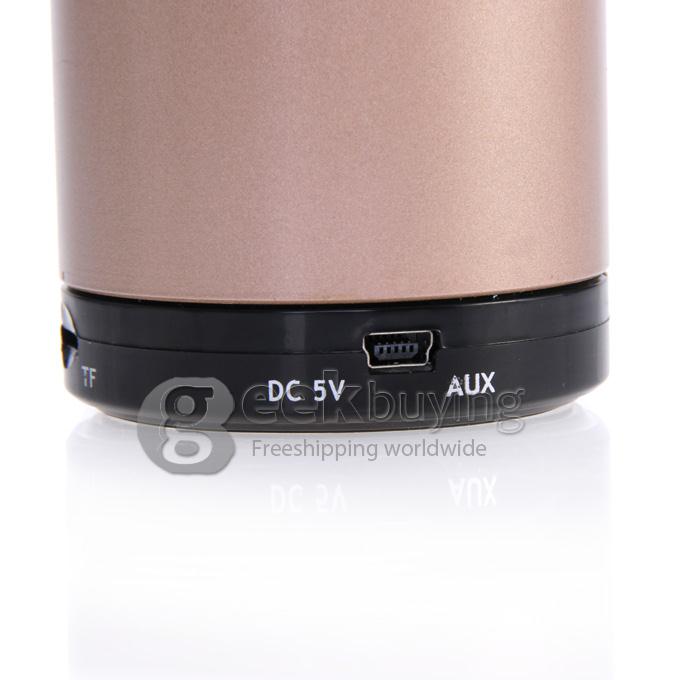 Wireless Portable Mini Bluetooth Speaker for Smart Phone MP3 PAD with Mic - Brown