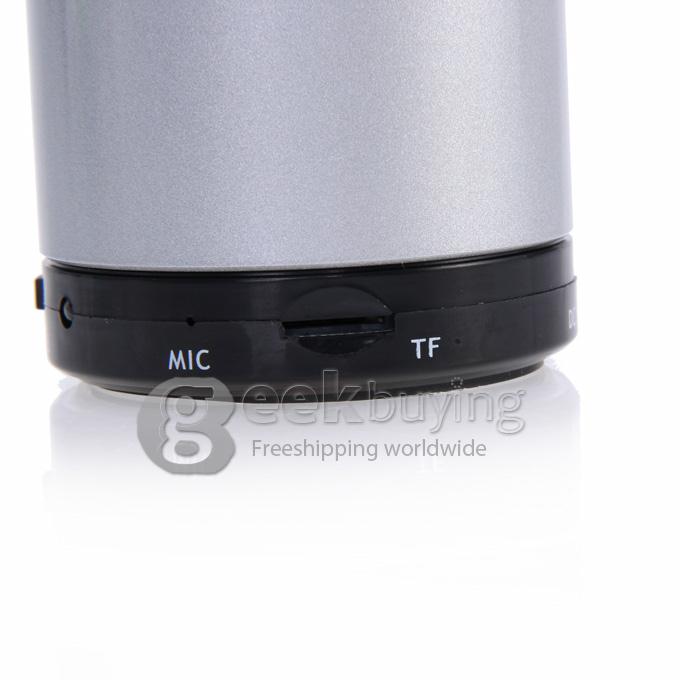 Wireless Portable Mini Bluetooth Speaker for Smart Phone MP3 PAD with Mic - Silver