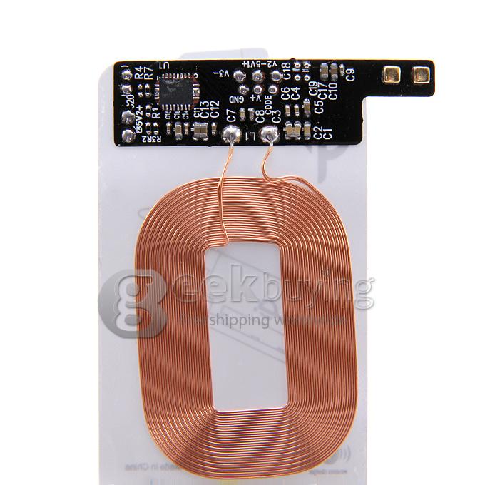 Qi Standard Wireless Charging Receiver Pad for Samsung Galaxy S5 I9600 - White