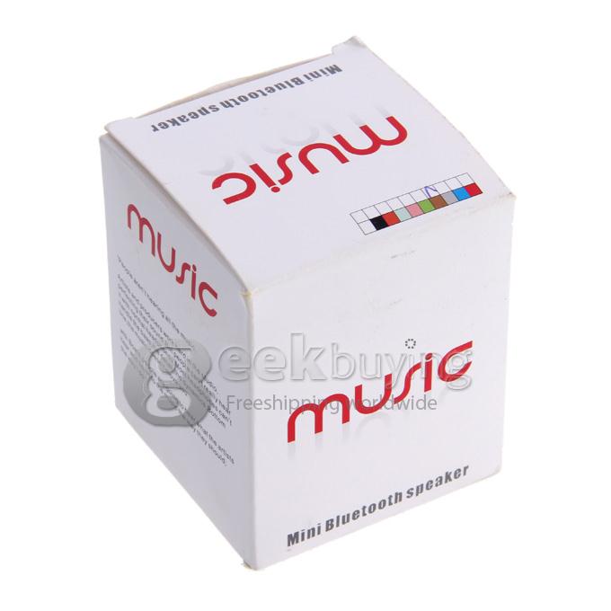 Wireless Portable Mini Bluetooth Speaker for Smart Phone MP3 PAD with Mic - Brown